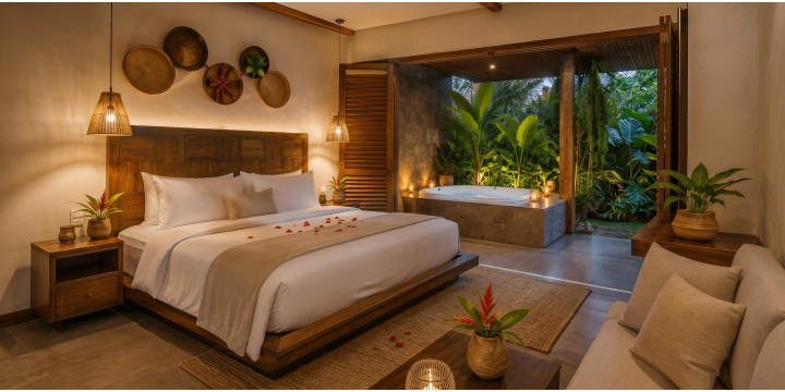 Suite Rom&aacute;ntica con Jacuzzi